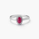 Anillo diamante natural 0.08 ct. oro 18 quilates