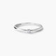 Anillo de oro blanco 18K diamante natural 0.03 ct. MOON