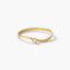 Anillo de oro 18K diamante natural 0.03 ct. SWIRL