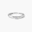 Anillo de oro blanco 18K diamante natural 0.05 ct. MOON