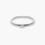 Anillo de oro blanco 18K diamante natural 0.03 ct. MOON