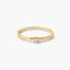 Anillo de oro 18K diamante natural 0.03 ct. SUN