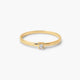 Anillo de oro 18K diamante natural 0.03 ct. SUN
