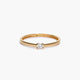 Anillo de oro 18K diamante natural 0.1 ct. SUN