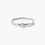 Anillo de oro blanco 18K diamante natural 0.05 ct. MOON
