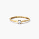 Anillo de oro 18K diamante natural 0.15 ct. SUN
