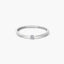 Anillo de oro blanco 18K diamante natural 0.03 ct. MOON