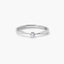 Anillo de oro blanco 18K diamante natural 0.07 ct. MOON