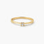Anillo de oro 18K diamante natural 0.05 ct. SUN