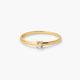 Anillo de oro 18K diamante natural 0.05 ct. SUN