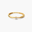 Anillo de oro 18K diamante natural 0.05 ct. SUN