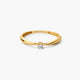 Anillo de oro 18K diamante natural 0.05 ct. SUN