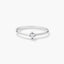 Anillo de oro blanco 18K diamante natural 0.07 ct. MOON