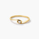 Anillo de oro 18K diamante natural 0.07 ct. GRAVITY