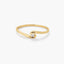 Anillo de oro 18K diamante natural 0.05 ct. GRAVITY