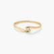 Anillo de oro 18K diamante natural 0.05 ct. GRAVITY