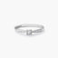 Anillo de oro blanco 18K diamante natural 0.08 ct. COMET