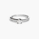 Anillo de oro blanco 18K diamante natural 0.38 ct. COMET