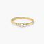 Anillo de oro 18K diamante natural 0.124 ct. COMET