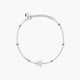 Pulsera de plata 1ª ley circonitas estrella 16-19 cm