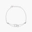 Pulsera de plata 1ª ley circonitas corazones 17-19 cm