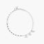 Pulsera de plata 1ª ley circonitas estrellas 17-19 cm