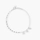Pulsera de plata 1ª ley circonitas estrellas 17-19 cm