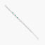 Pulsera de plata 1ª ley circonitas corazones verde 17-20 cm FANCY LOVE