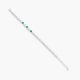 Pulsera de plata 1ª ley circonitas corazones verde 17-20 cm FANCY LOVE
