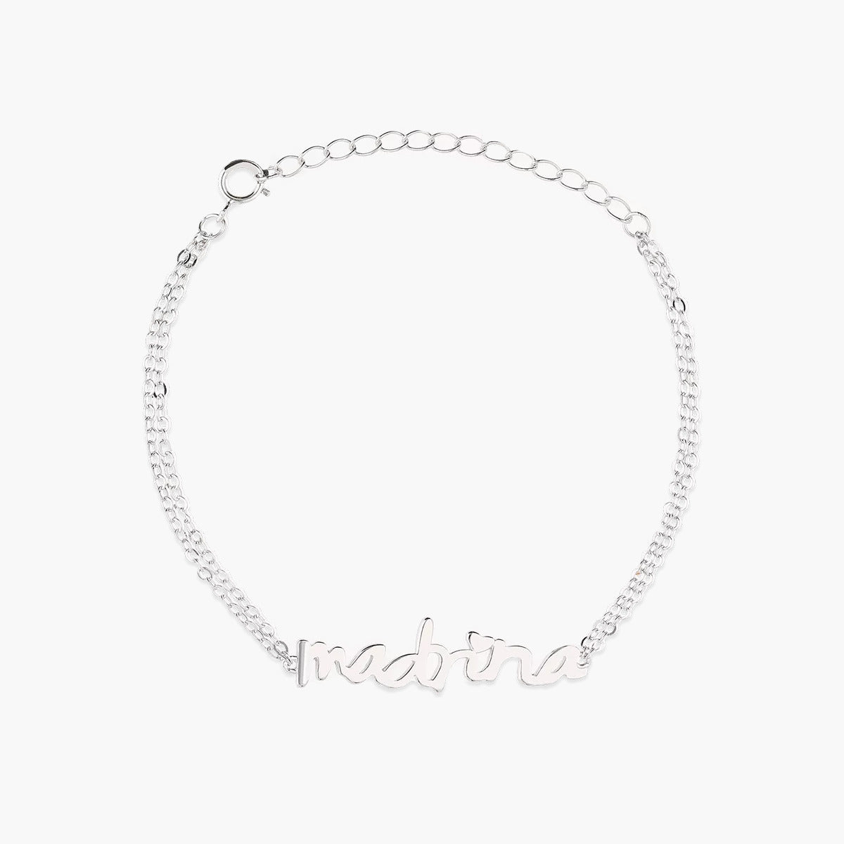 Pulsera de plata 1ª ley "Madrina" 15-19 cm