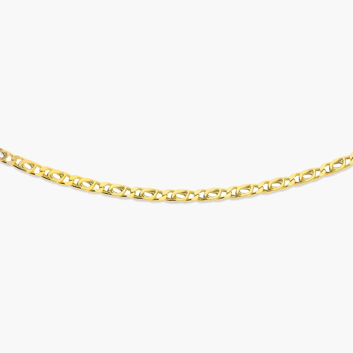 Gargantilla de oro 18K 45 cm malla perdiz