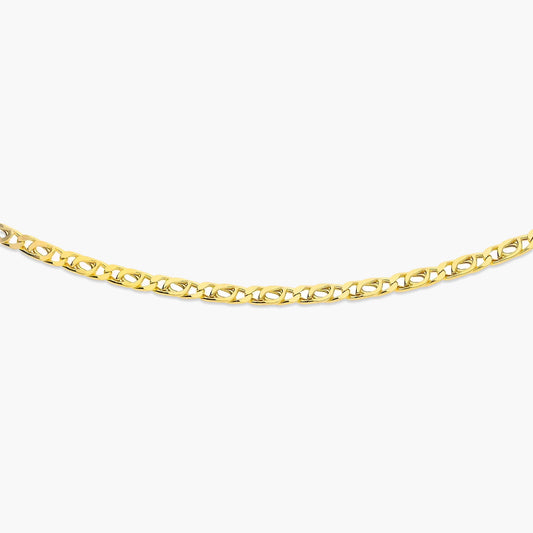 Gargantilla de oro 18K 45 cm malla perdiz