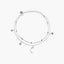 Pulsera de plata 1ª ley luna y estrellas 16-19 cm