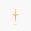 Cruz Cristo plana de oro 18K 25 mm