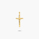 Cruz Cristo plana de oro 18K 25 mm
