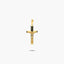 Cruz Cristo plana de oro 18K 21 mm