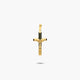 Cruz Cristo plana de oro 18K 21 mm