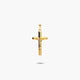 Cruz Cristo plana de oro 18K 25 mm