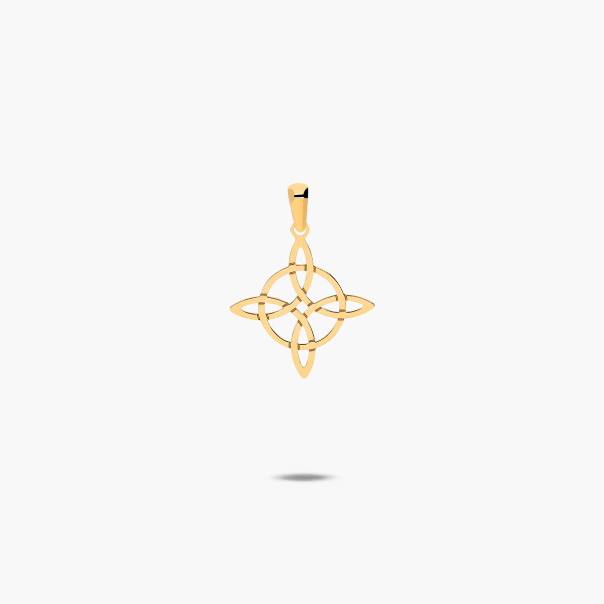 Colgante nudo bruja de oro 18K 17mm
