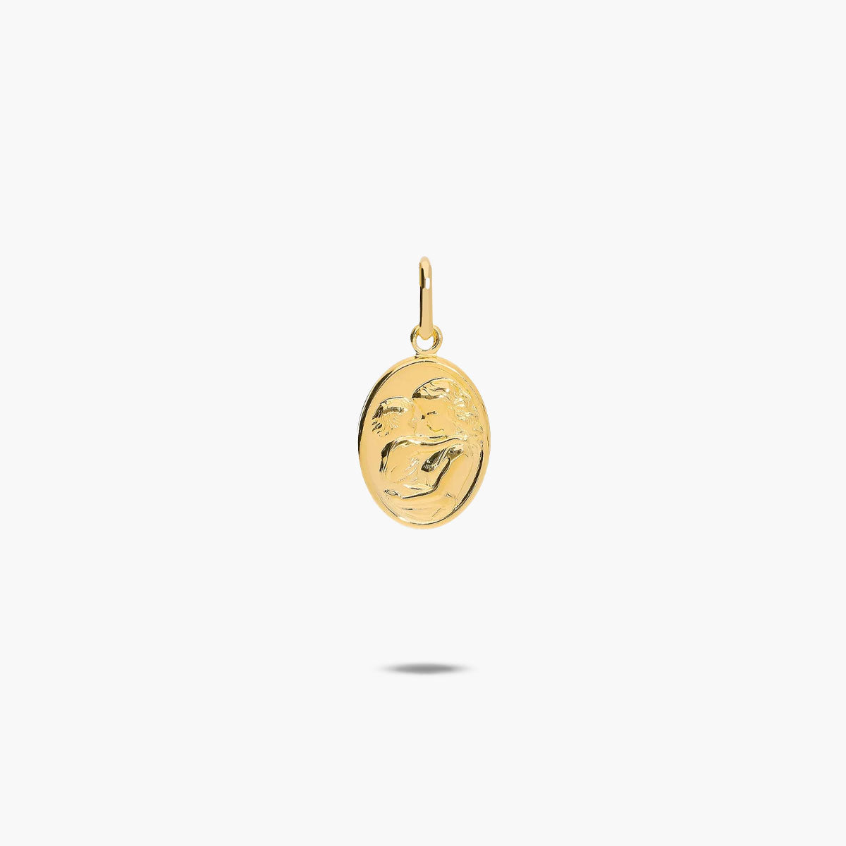 Colgante madre e hijo de oro 18K 14 mm