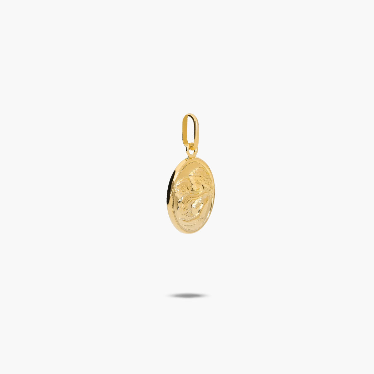 Colgante madre e hijo de oro 18K 14 mm