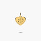 Colgante corazón madre e hijo de oro 18K 16 mm