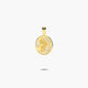 Colgante medalla madre e hijo de oro 18K nácar 15 mm
