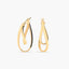 Pendientes de aro de oro 18K 30 mm HYPERBOLA