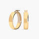 Pendientes de aro ovales de oro 18K 25 mm