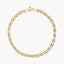 Pulsera de oro 18K 19 eslabón tigre 19 cm