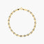 Pulsera de oro 18K eslabón perdiz 19 cm
