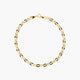 Pulsera de oro 18K eslabón perdiz 19 cm