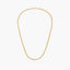 Gargantilla de oro 18K 45 cm malla tigre
