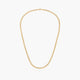 Gargantilla de oro 18K 45 cm malla tigre